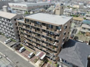 屋上防水　岡山　マンション