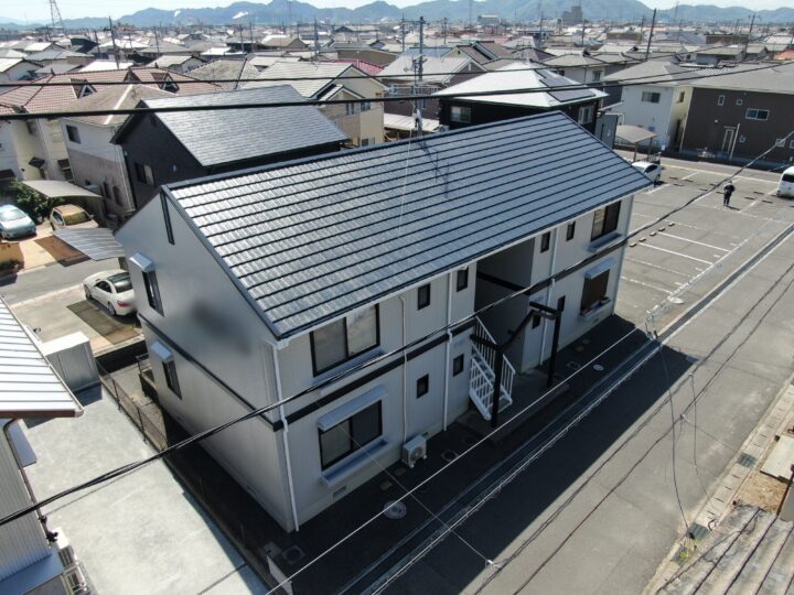 26004_岡山市南区アパート　外壁塗装・屋根塗装工事