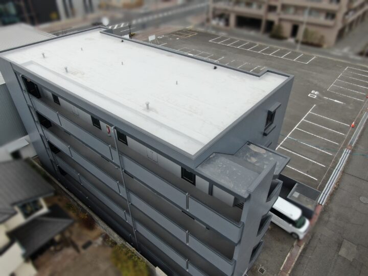 屋上シート防水工事_岡山市北区マンション_26021