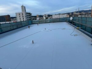 岡山｜大規模修繕工事｜屋上防水｜シート防水