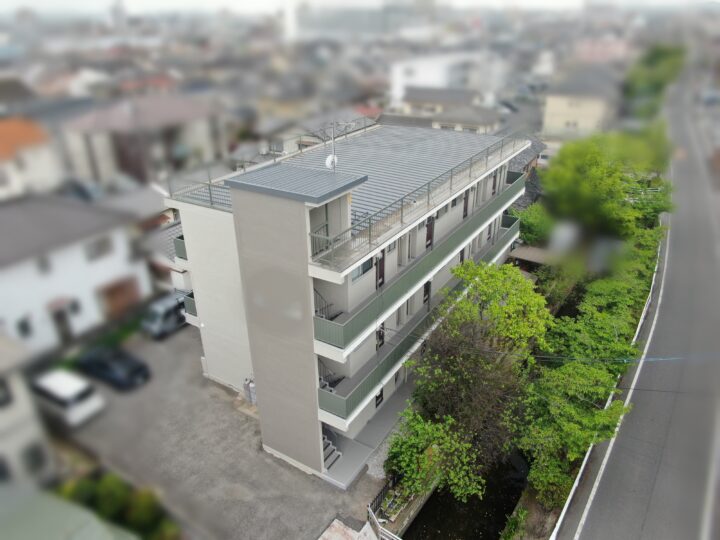 外壁シリコン塗装・屋根シリコン塗装・付帯物塗装工事_岡山市北区賃貸物件_26027