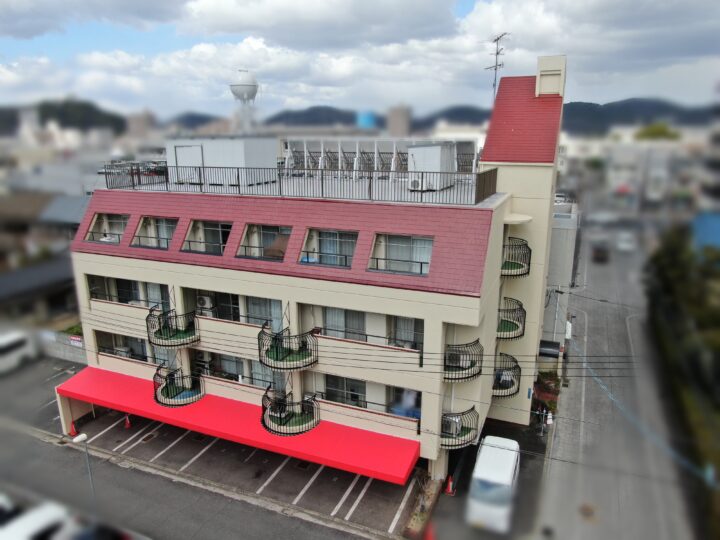 外壁シリコン塗装・屋根シリコン塗装・屋上防水・笠木カバー工法・付帯物塗装工事_岡山市北区マンション_26025